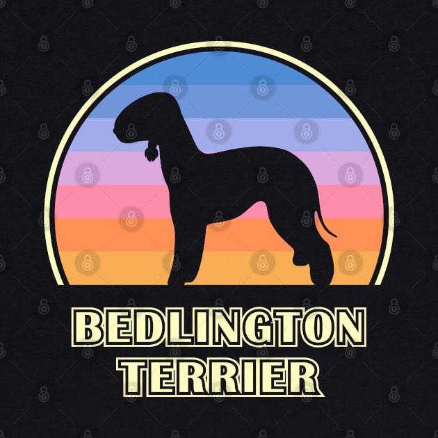 Bedlington Terrier Vintage Sunset Dog by millersye